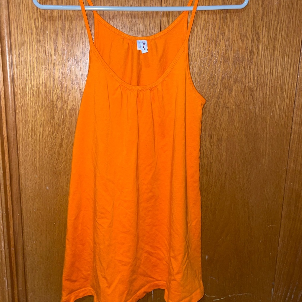 womens medium orange tank top